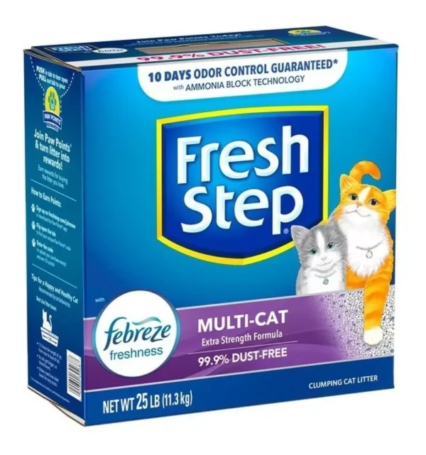 Arena Fresh Step Aglomerante  Multi Cat con Febreze